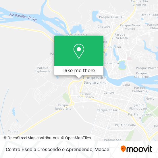 Centro Escola Crescendo e Aprendendo map