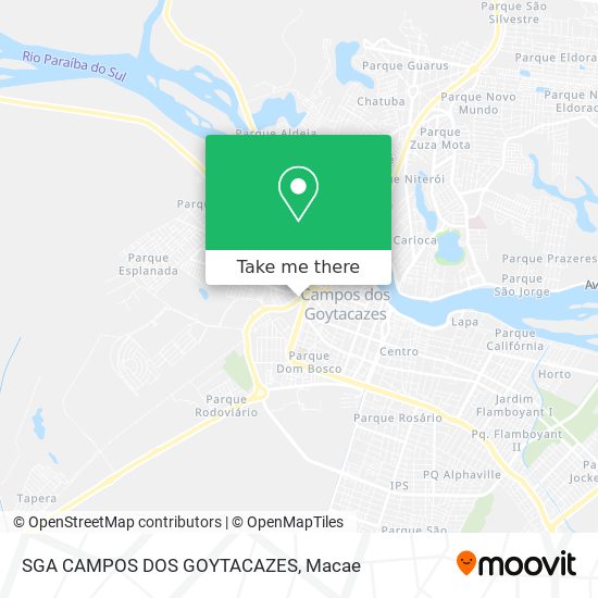 SGA CAMPOS DOS GOYTACAZES map