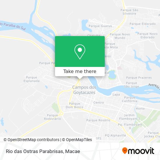 Rio das Ostras Parabrisas map