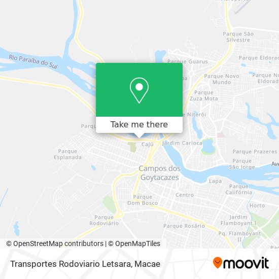 Transportes Rodoviario Letsara map