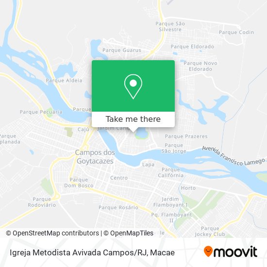 Igreja Metodista Avivada Campos / RJ map