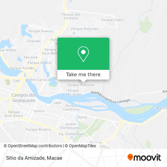 Sítio da Amizade map