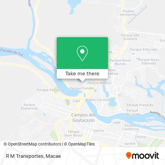 R M Transportes map