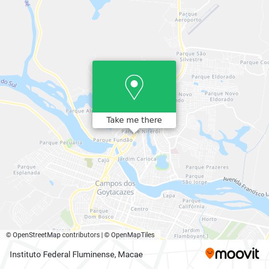 Instituto Federal Fluminense map