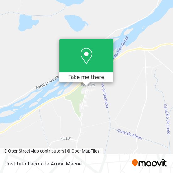 Instituto Laços de Amor map