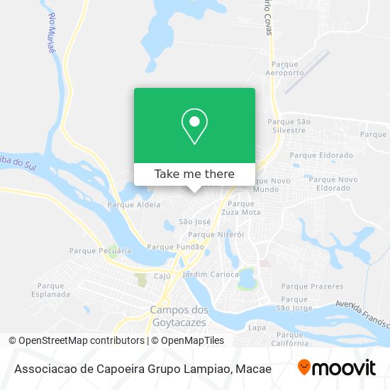 Associacao de Capoeira Grupo Lampiao map