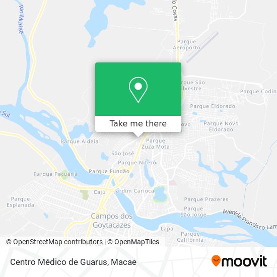 Centro Médico de Guarus map