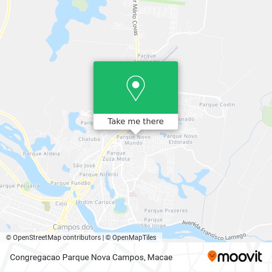 Congregacao Parque Nova Campos map
