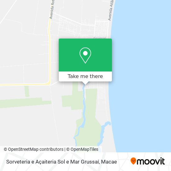 Sorveteria e Açaiteria Sol e Mar Grussaí map