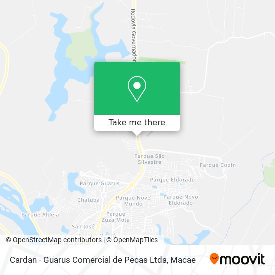 Cardan - Guarus Comercial de Pecas Ltda map