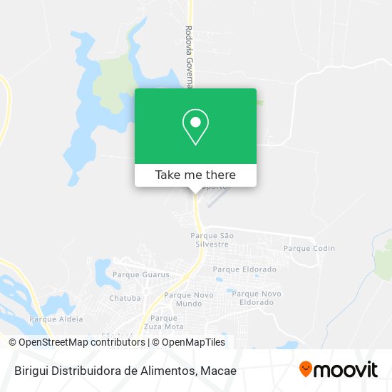 Birigui Distribuidora de Alimentos map
