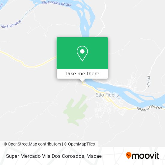 Super Mercado Vila Dos Coroados map