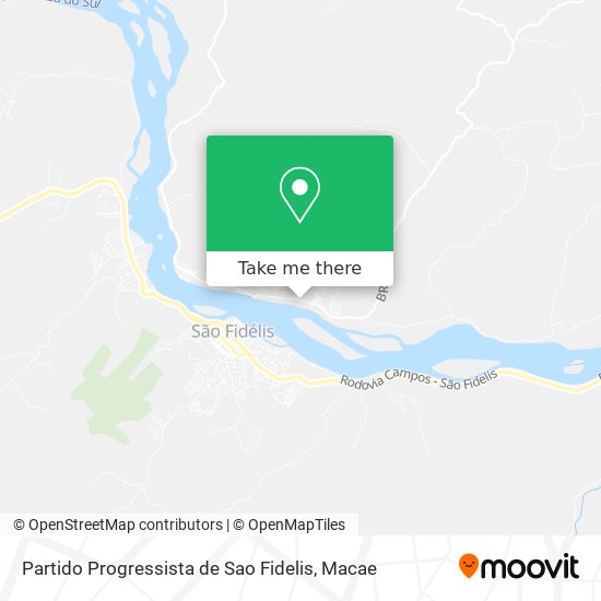 Partido Progressista de Sao Fidelis map