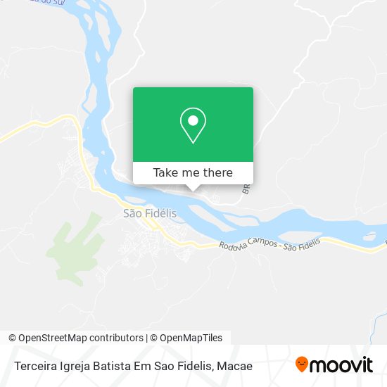 Terceira Igreja Batista Em Sao Fidelis map