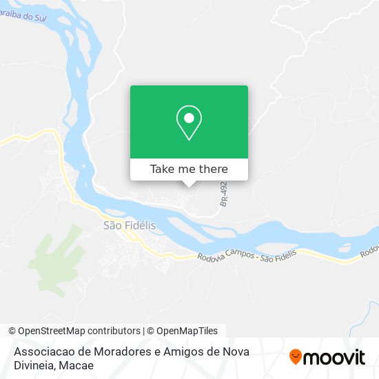 Associacao de Moradores e Amigos de Nova Divineia map
