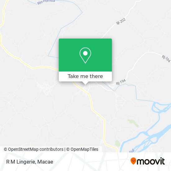 R M Lingerie map