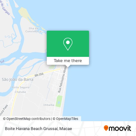 Boite Havana Beach Grussaí map