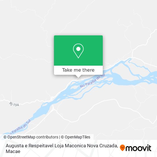 Augusta e Respeitavel Loja Maconica Nova Cruzada map
