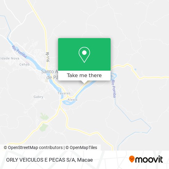 ORLY VEICULOS E PECAS S/A map