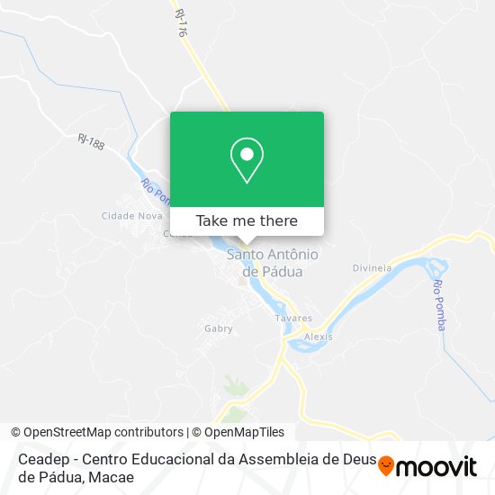 Ceadep - Centro Educacional da Assembleia de Deus de Pádua map