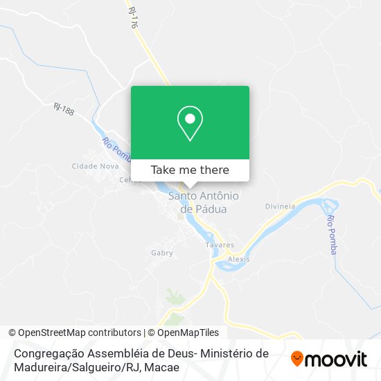 Congregação Assembléia de Deus- Ministério de Madureira / Salgueiro / RJ map