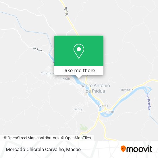 Mercado Chicrala Carvalho map