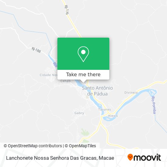 Lanchonete Nossa Senhora Das Gracas map