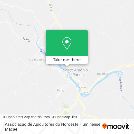 Associacao de Apicultores do Noroeste Fluminense map