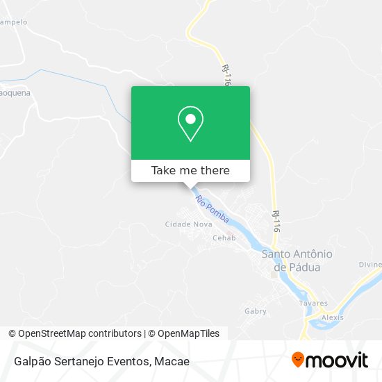 Galpão Sertanejo Eventos map