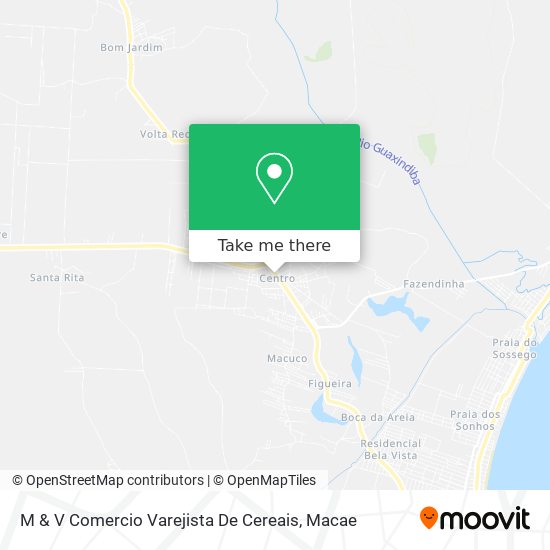 M & V Comercio Varejista De Cereais map