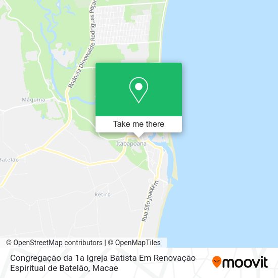 Congregação da 1a Igreja Batista Em Renovação Espiritual de Batelão map