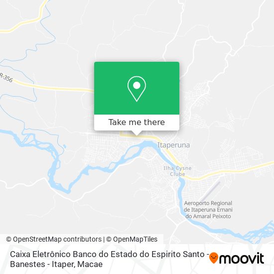 Caixa Eletrônico Banco do Estado do Espirito Santo - Banestes - Itaper map