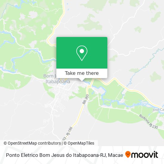 Ponto Eletrico Bom Jesus do Itabapoana-RJ map