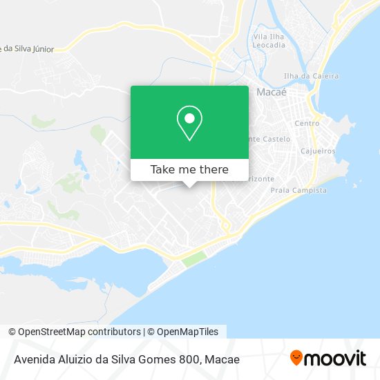 Mapa Avenida Aluizio da Silva Gomes 800