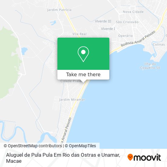 Aluguel de Pula Pula Em Rio das Ostras e Unamar map