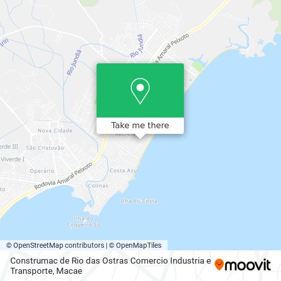 Construmac de Rio das Ostras Comercio Industria e Transporte map