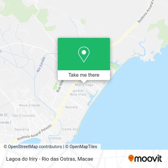 Lagoa do Iriry - Rio das Ostras map