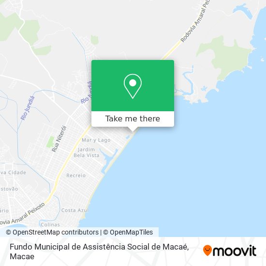 Fundo Municipal de Assistência Social de Macaé map