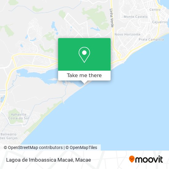 Lagoa de Imboassica Macaé map