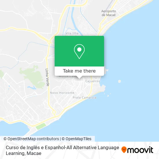 Curso de Inglês e Espanhol-All Alternative Language Learning map