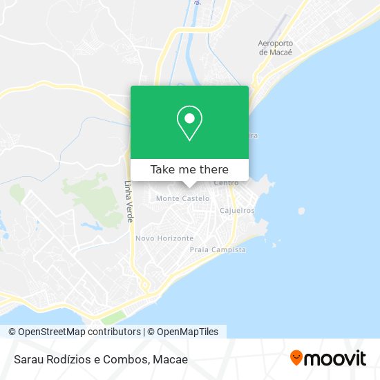 Sarau Rodízios e Combos map