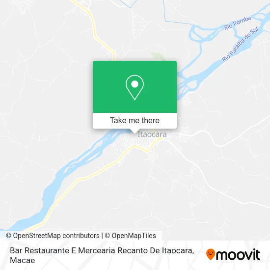 Bar Restaurante E Mercearia Recanto De Itaocara map