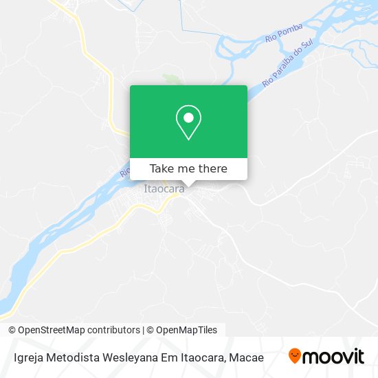 Igreja Metodista Wesleyana Em Itaocara map