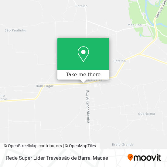 Rede Super Líder Travessão de Barra map
