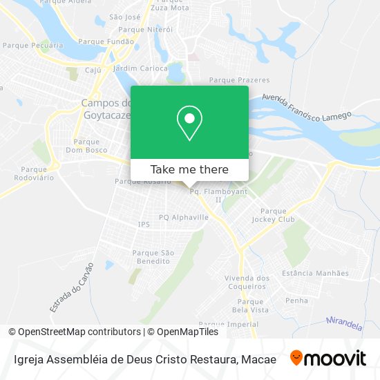 Igreja Assembléia de Deus Cristo Restaura map