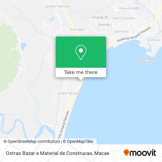 Ostrao Bazar e Material de Construcao map