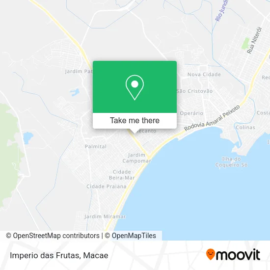 Imperio das Frutas map