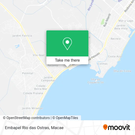 Embapel Rio das Ostras map