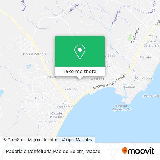 Padaria e Confeitaria Pao de Belem map