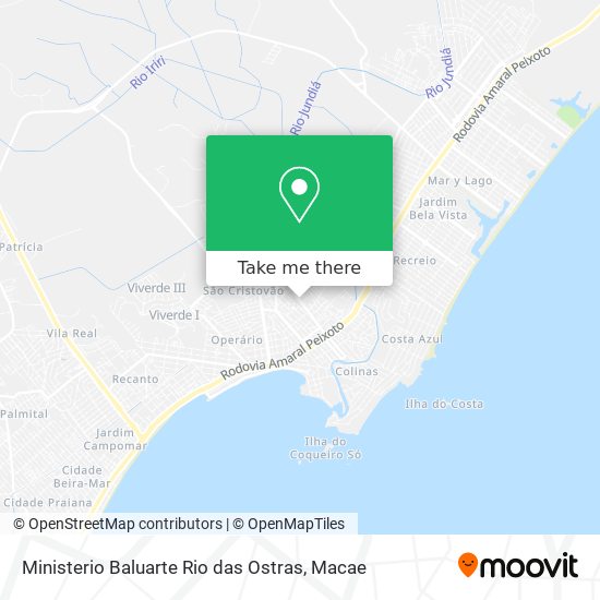 Ministerio Baluarte Rio das Ostras map